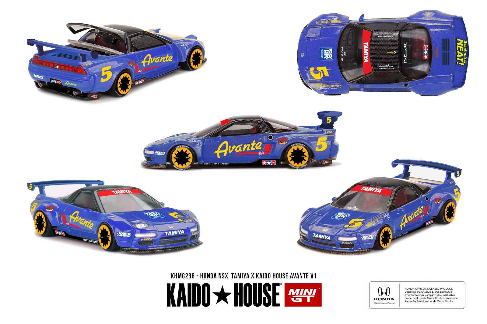 PRE ORDER * [ Kaido House x MINI GT ] 1/64 Honda NSX TAMIYA x