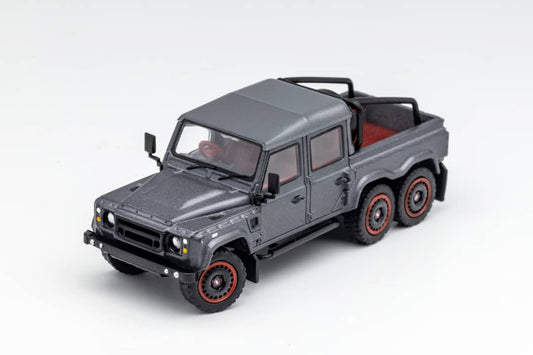 G.C.D 1/64 Land Rover Defender 110 6x6 Pick up Grey, kahn Modified