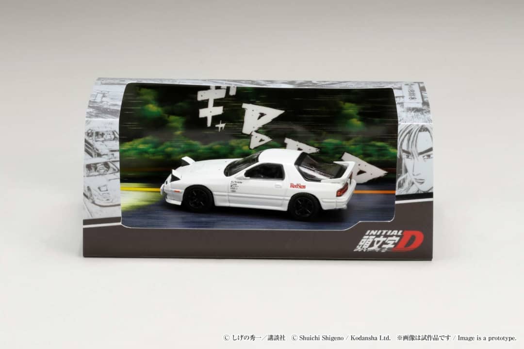 * PRE ORDER * HOBBY JAPAN 1/64 INITIAL D Mazda RX-7 FC3S