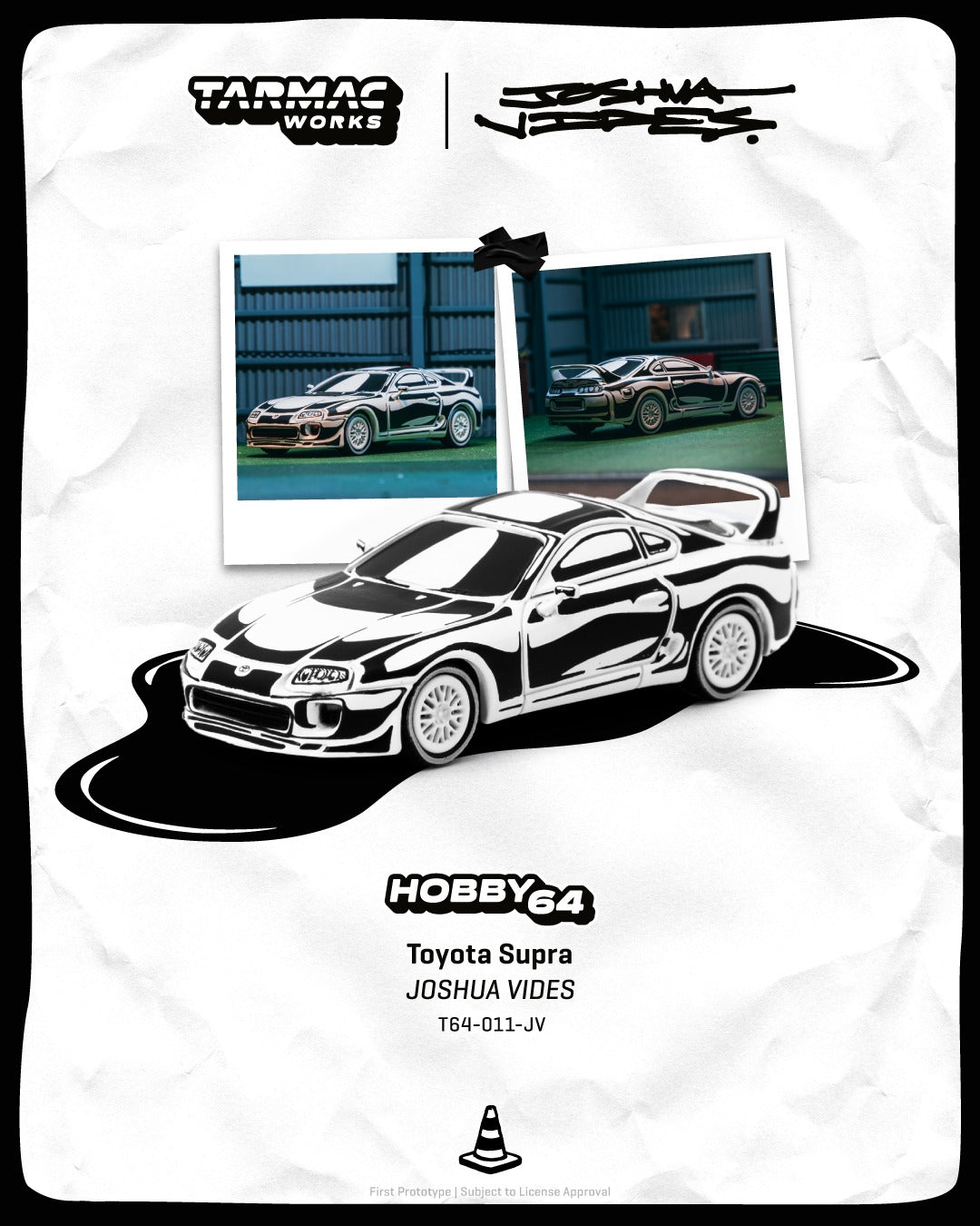 * PRE ORDER * TARMAC WORKS 1/64 Toyota Supra - Designed by JOSHUA VIDES - Hobby64