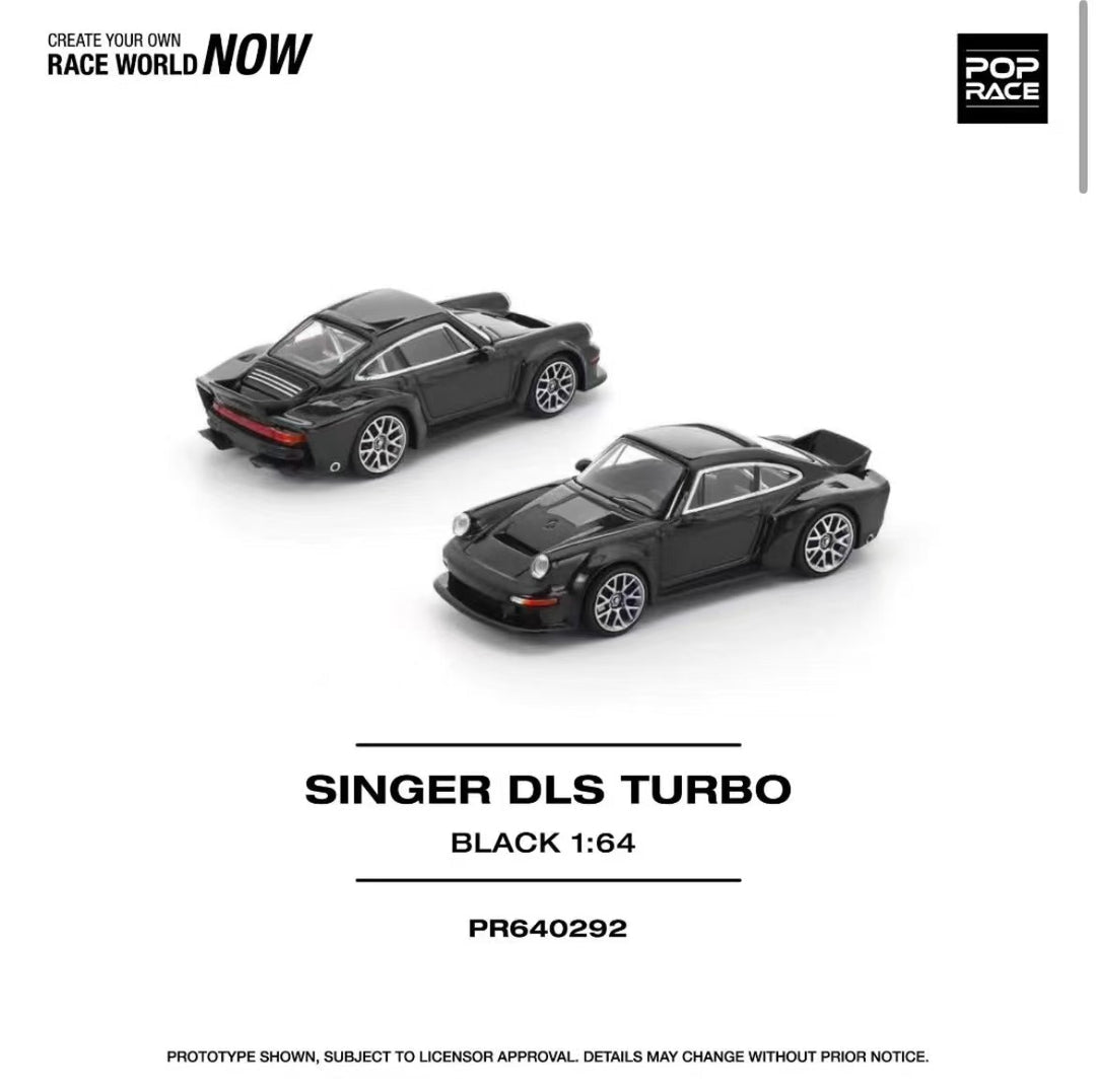 POP RACE 1/64 SINGER DLS TURBO BLACK PR640292