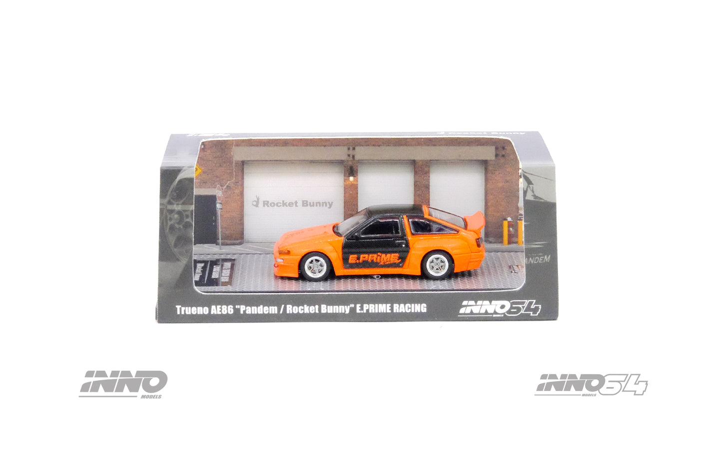 INNO 64 1/64 TOYOTA COROLLA TRUENO AE86 "PANDEM / ROCKET BUNNY" E. PRIME RACING