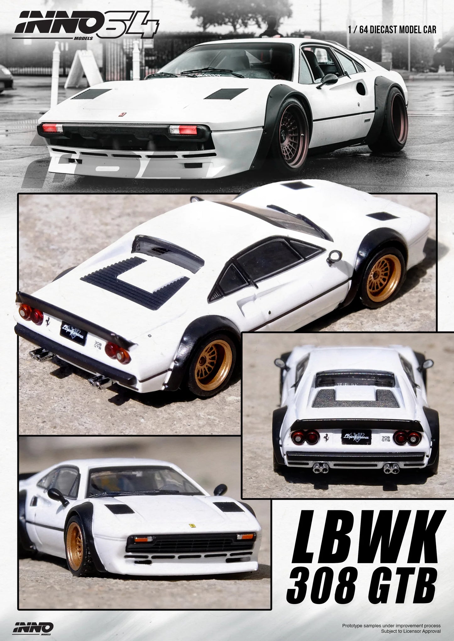 INNO 64 LIBERTY WALK LBWK 308 GTB WHITE