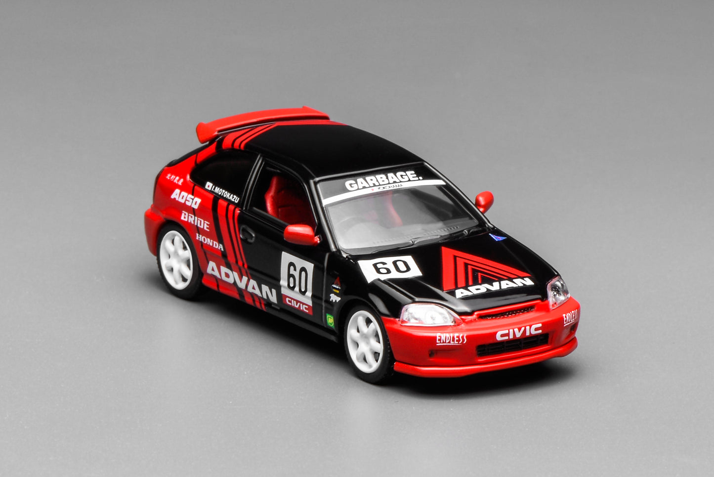 * PRE ORDER * MOTORHELIX 1/64 HONDA CIVIC TYPE R EK9 ADVAN LIVERY M65026