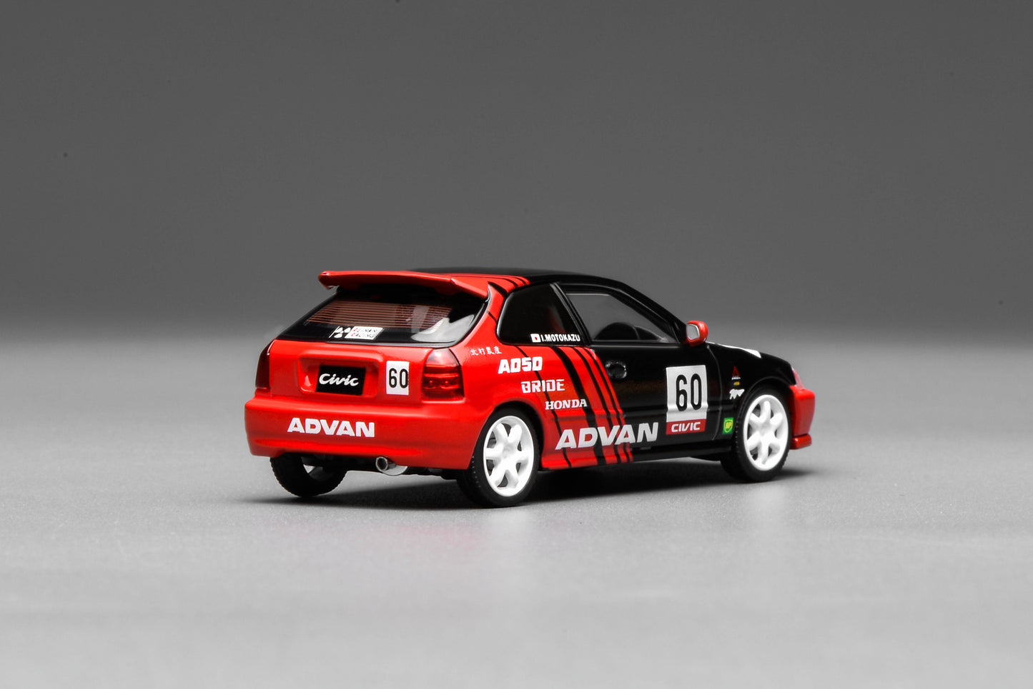 * PRE ORDER * MOTORHELIX 1/64 HONDA CIVIC TYPE R EK9 ADVAN LIVERY M65026