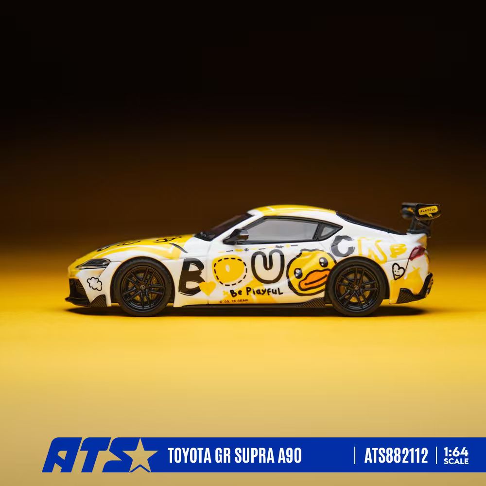 * PRE ORDER * ATS 1/64 Toyota GR SUPRA A90 & B.Duck Diecast model (Dual-licensed Product) ATS882112 B.Duck