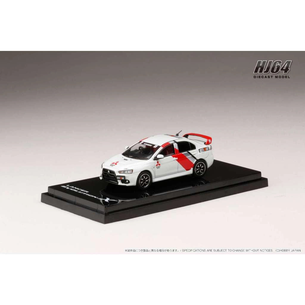 Hobby Japan 1/64 MITSUBISHI LANCER EVOLUTION Ⅹ RALLIART WHITE
