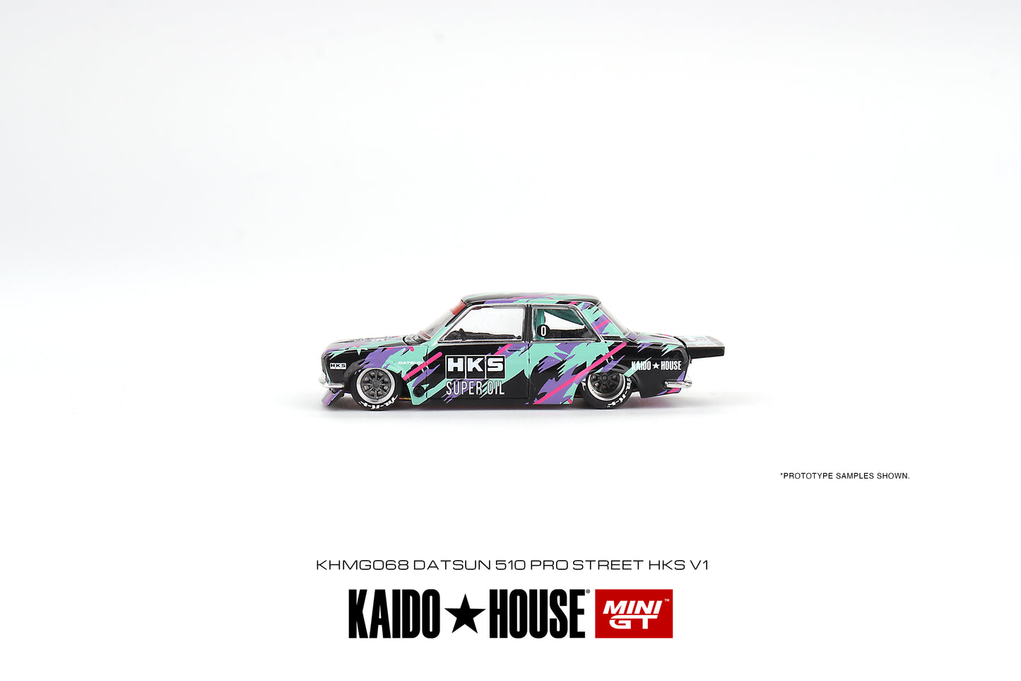 [ Kaido House x MINI GT ] Datsun 510 Pro Street HKS V1 KHMG068