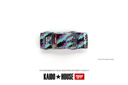 [ Kaido House x MINI GT ] Datsun 510 Pro Street HKS V1 KHMG068