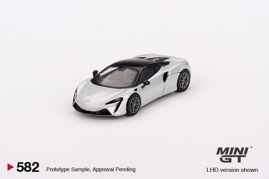 * PRE ORDER * MINI GT #582 McLaren Artura Ice Silver (RHD)