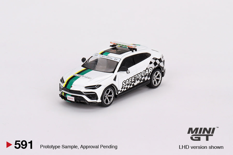 MINI GT #591 1/64 Lamborghini Urus 2022 Macau GP Official Safety Car (RHD)