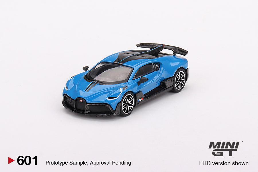 * PRE ORDER * MINI GT #601 Bugatti Divo Blu Bugatti (LHD)