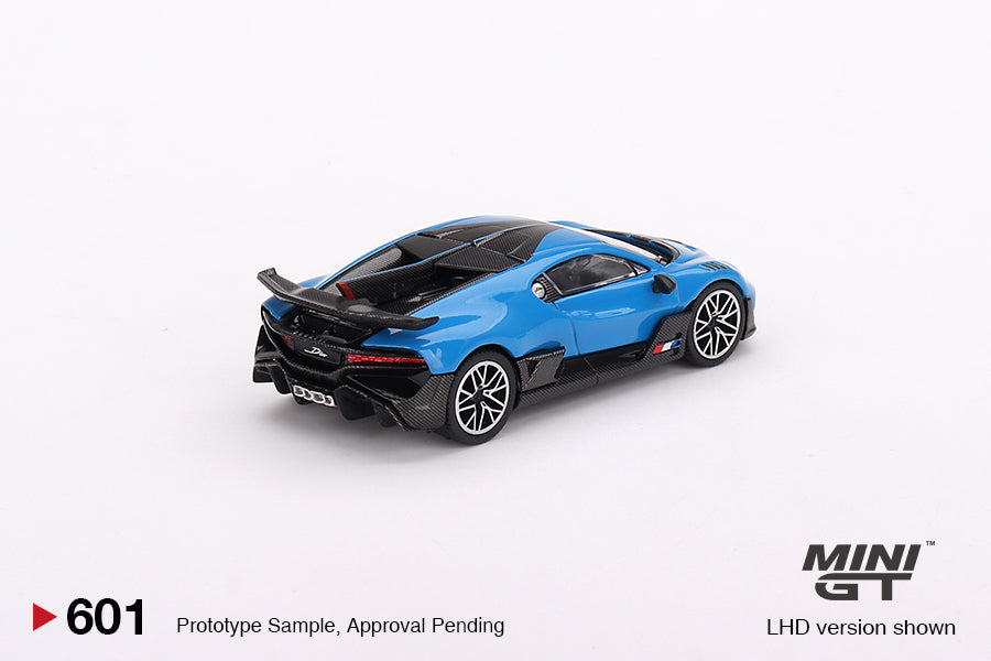 * PRE ORDER * MINI GT #601 Bugatti Divo Blu Bugatti (LHD)