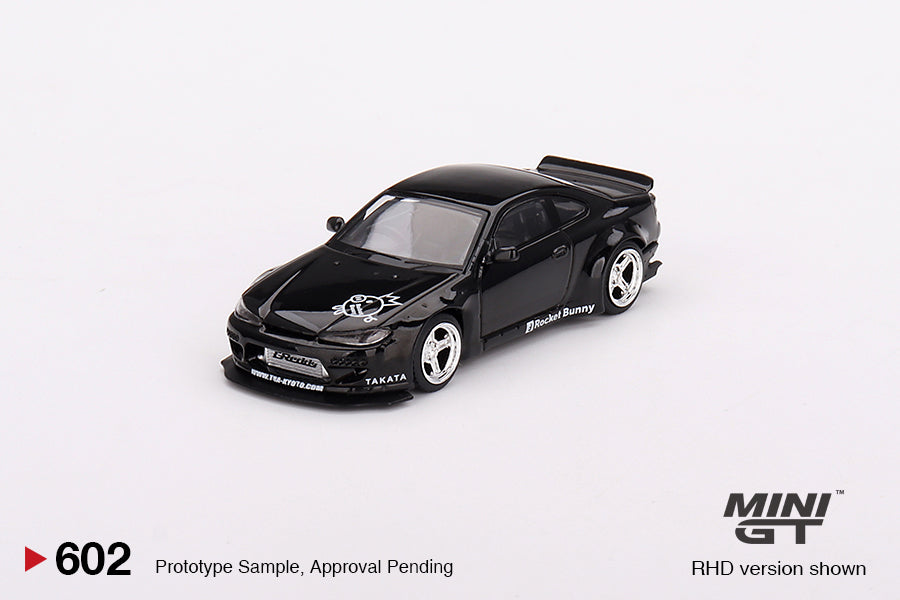 * PRE ORDER * MINI GT #602 Nissan Silvia (S15) Rocket Bunny Black Pearl (RHD)