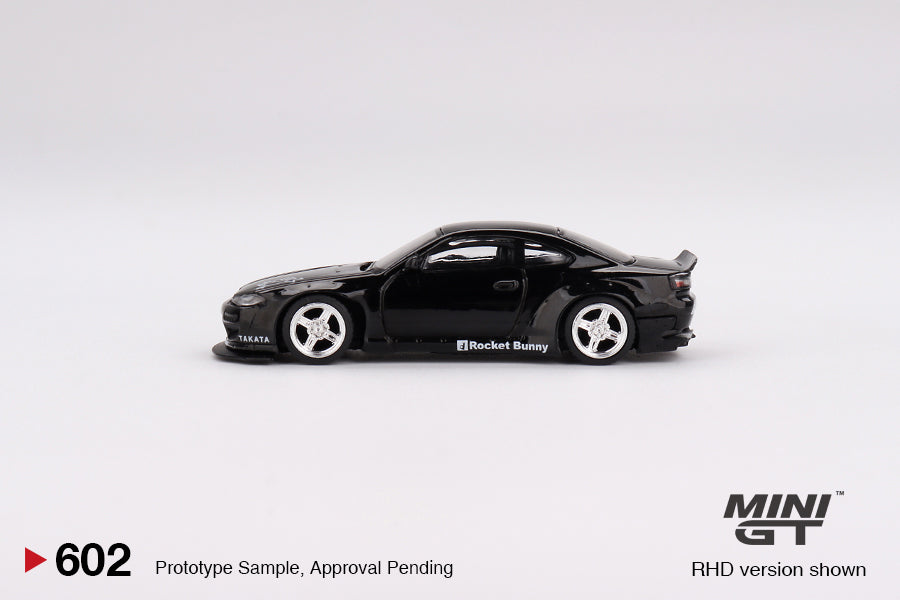 * PRE ORDER * MINI GT #602 Nissan Silvia (S15) Rocket Bunny Black Pearl (RHD)