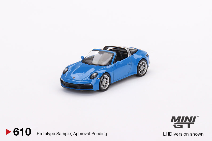 * PRE ORDER * MINI GT #610 Porsche 911 Targa 4S Shark Blue
( RHD )