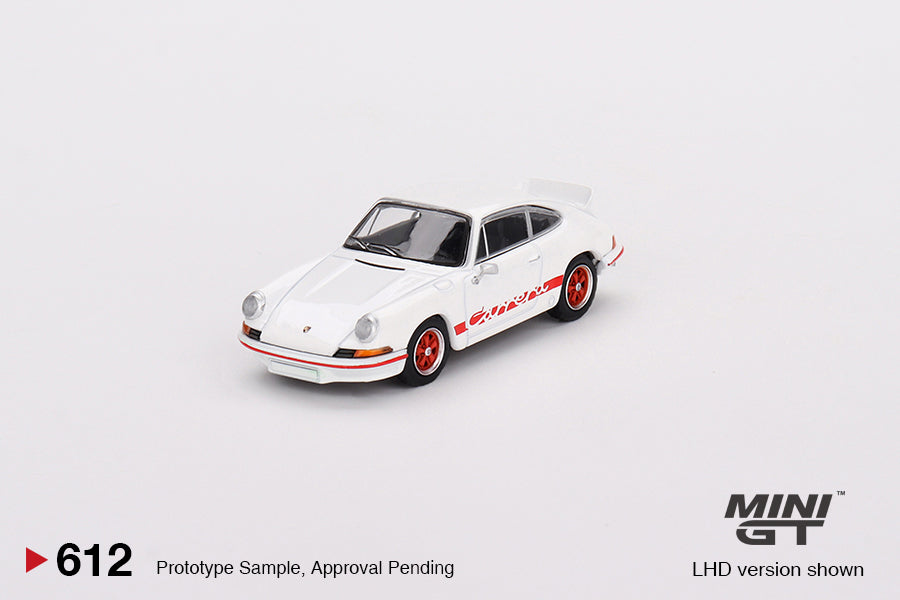 * PRE ORDER * MINI GT #612 Porsche 911 Carrera RS 2.7 Grand Prix White with Red Livery
( RHD )