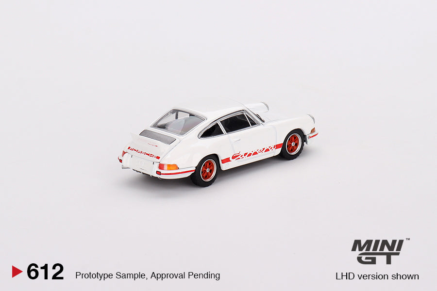* PRE ORDER * MINI GT #612 Porsche 911 Carrera RS 2.7 Grand Prix White with Red Livery
( RHD )