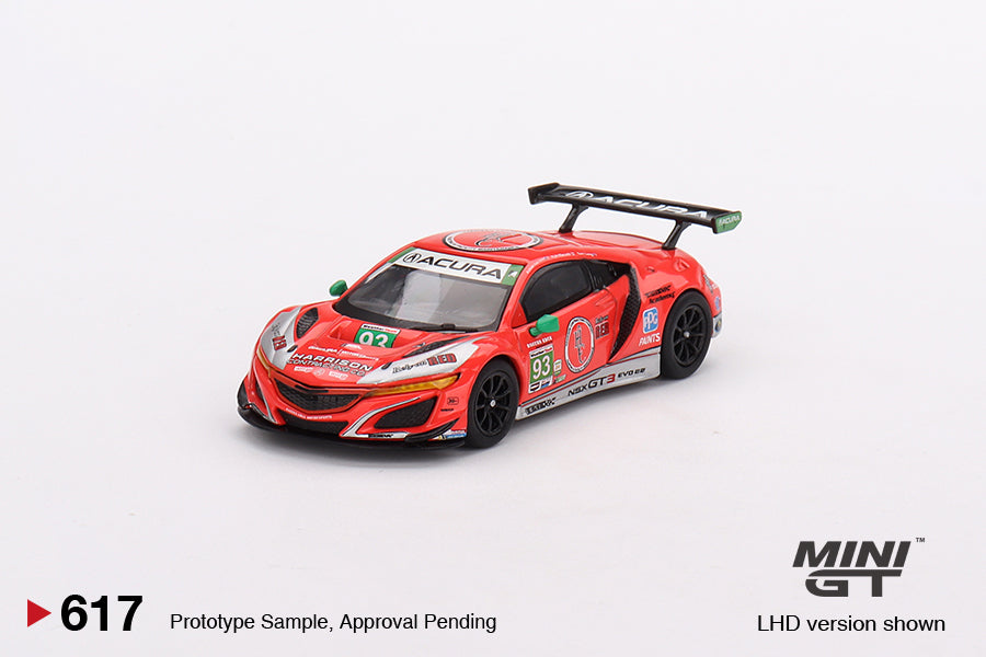 * PRE ORDER * MINI GT #617 Acura NSX GT3 EVO22 #93 WTR Racers Edge Motorsports IMSA 2023 Daytona 24Hr (LHD)