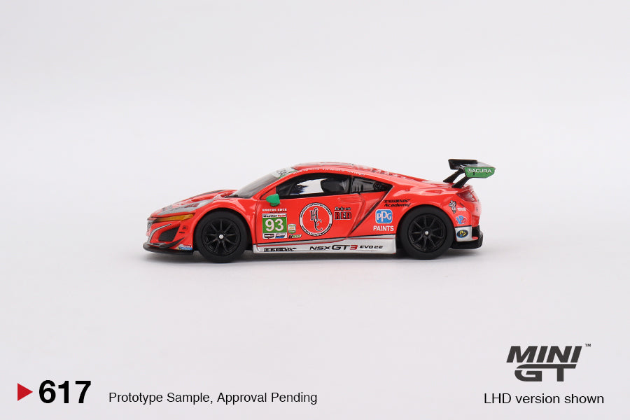 * PRE ORDER * MINI GT #617 Acura NSX GT3 EVO22 #93 WTR Racers Edge Motorsports IMSA 2023 Daytona 24Hr (LHD)