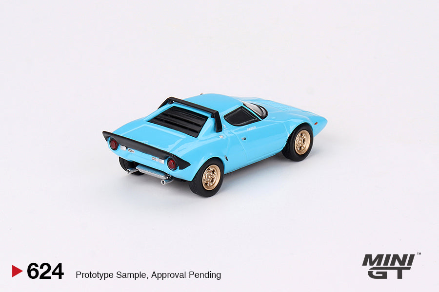 MINI GT #624 1/64 Lancia Stratos HF Stradale Azzuro Chiaro (LHD)