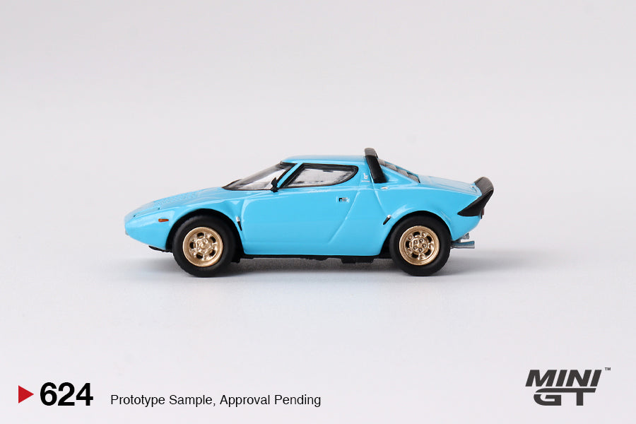 MINI GT #624 1/64 Lancia Stratos HF Stradale Azzuro Chiaro (LHD)
