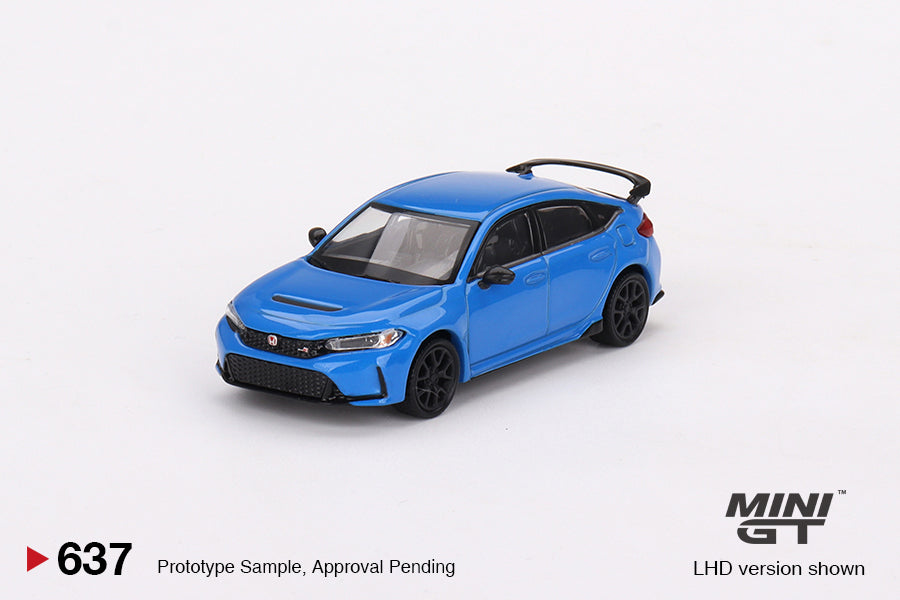 MINI GT #637 1/64 Honda Civic Type R Boost Blue Pearl 2023 (RHD)