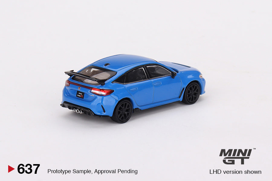 MINI GT #637 1/64 Honda Civic Type R Boost Blue Pearl 2023 (RHD)