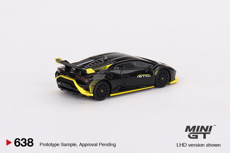 * PRE ORDER * MINI GT #638 1/64 Lamborghini Huracán STO Nero Noctis (RHD)