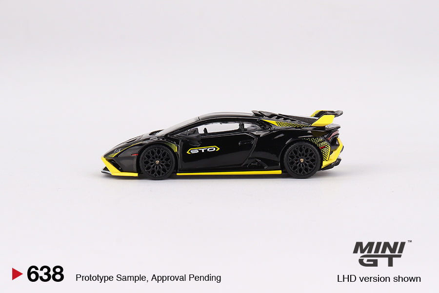 * PRE ORDER * MINI GT #638 1/64 Lamborghini Huracán STO Nero Noctis (RHD)