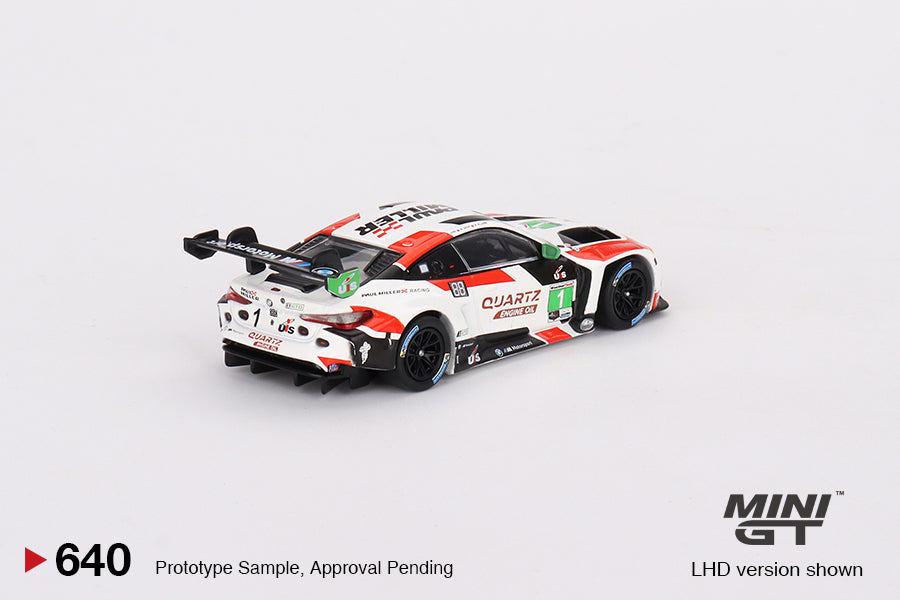 * PRE ORDER * MINI GT #640 1/64 BMW M4 GT3 #1 Paul Miller Racing IMSA 2023 Sebring 12 Hrs. GTD Winner (LHD)