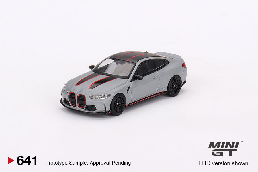 * PRE ORDER * MINI GT #641 1/64 BMW M4 CSL (G82) Frozen Brooklyn Grey Metallic (RHD)