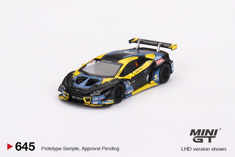 * PRE ORDER * MINI GT #645 1/64 "Lamborghini Huracán GT3 EVO #4 2022 Macau GP Macau GT Cup 3rd Place" (LHD)