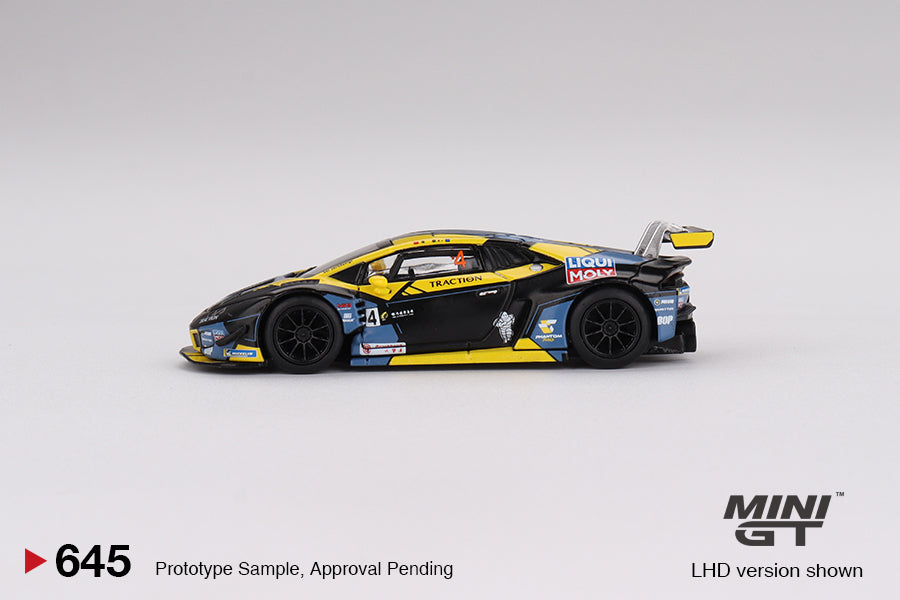 * PRE ORDER * MINI GT #645 1/64 "Lamborghini Huracán GT3 EVO #4 2022 Macau GP Macau GT Cup 3rd Place" (LHD)