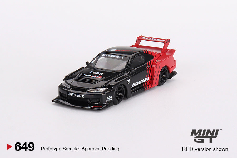 MINI GT #649 1/64 Nissan LB-Super Silhouette S15 SILVIA ADVAN (RHD)
