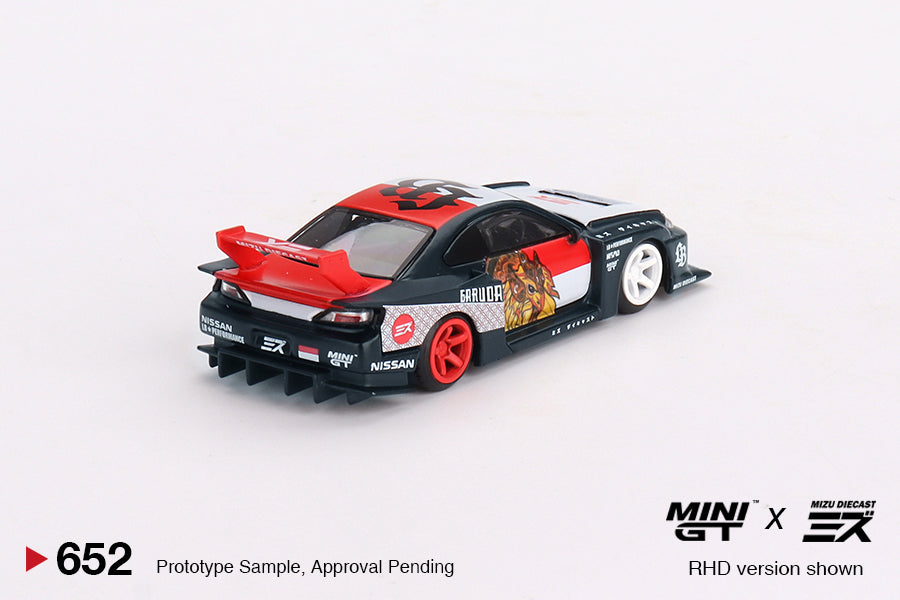 MINI GT #652 1/64 Nissan LB-Super Silhouette S15 SILVIA “Garuda” MINI GT x MIZU Diecast