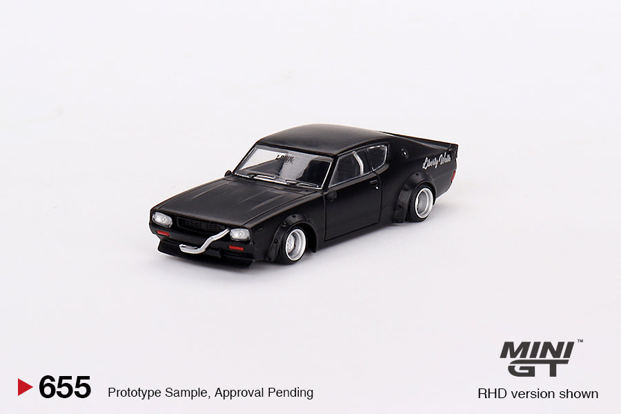 * PRE ORDER * MINI GT #655 1/64 Nissan Skyline Kenmeri Liberty Walk Matt Black (RHD)