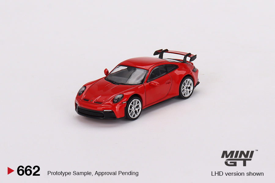 * PRE ORDER * MINI GT 1/64 #662 Porsche 911 (992) GT3 Guards Red (RHD)