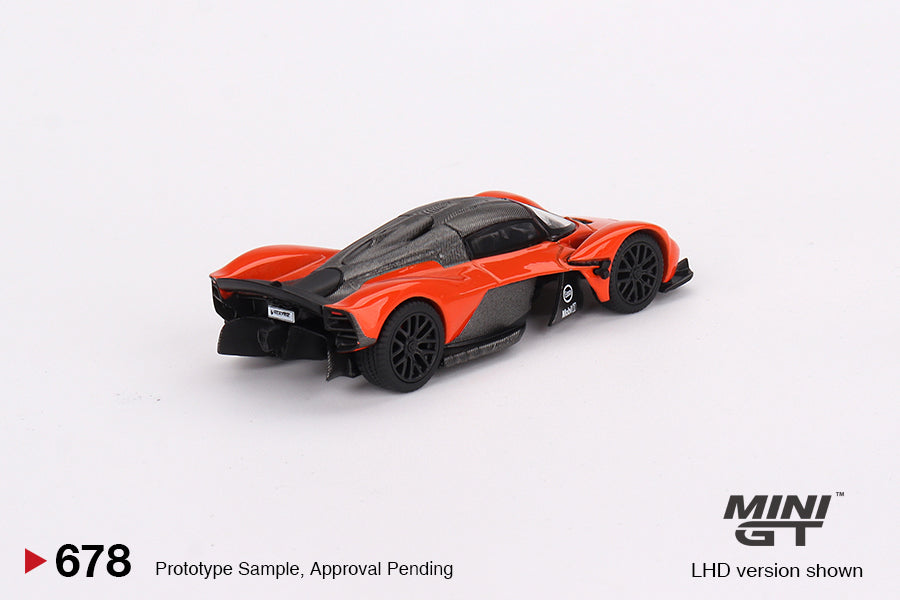 MINI GT 1/64 #678 Aston Martin Valkyrie Maximum Orange (LHD)