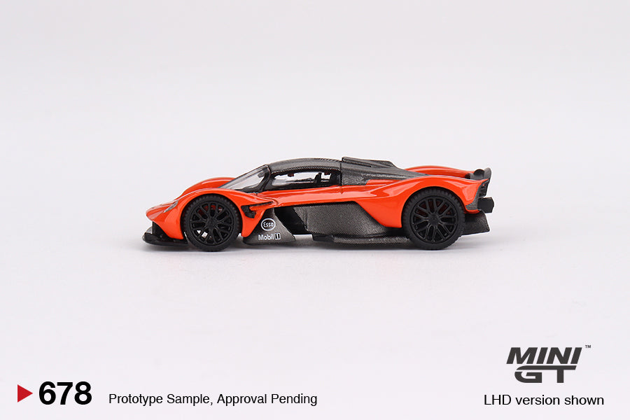 MINI GT 1/64 #678 Aston Martin Valkyrie Maximum Orange (LHD)