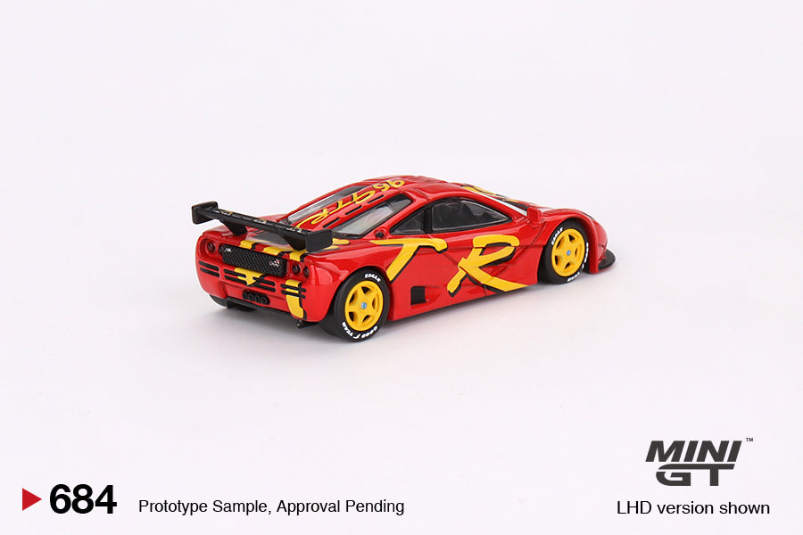 * PRE ORDER * MINI GT #684 1/64 McLaren F1 GTR 1996 Presentation (LHD)