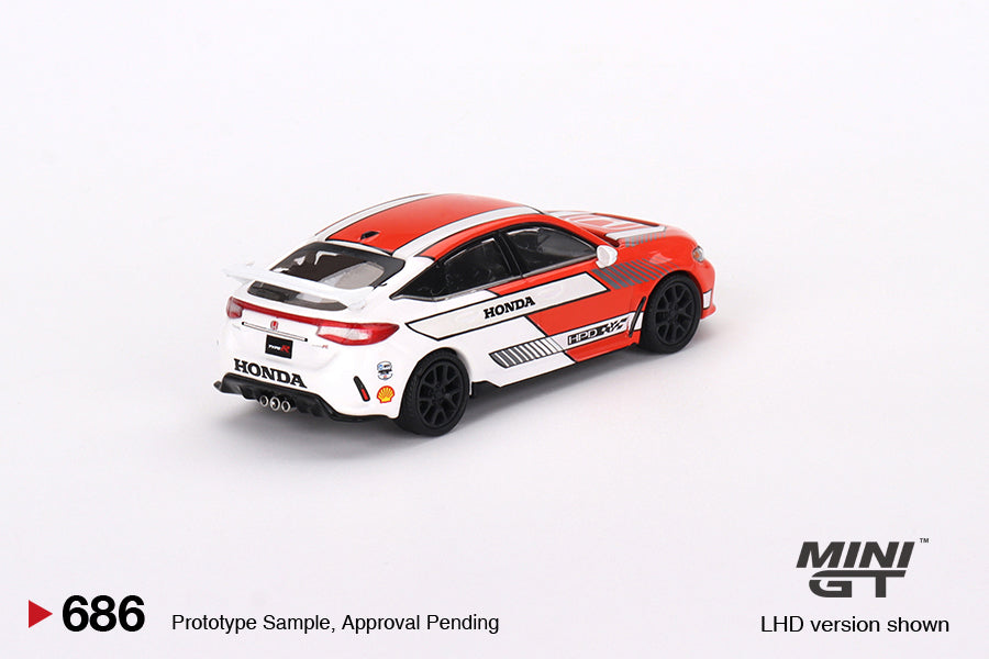 MINI GT #686 1/64 Honda Civic Type R #1 2023 Pace Car Red (LHD)