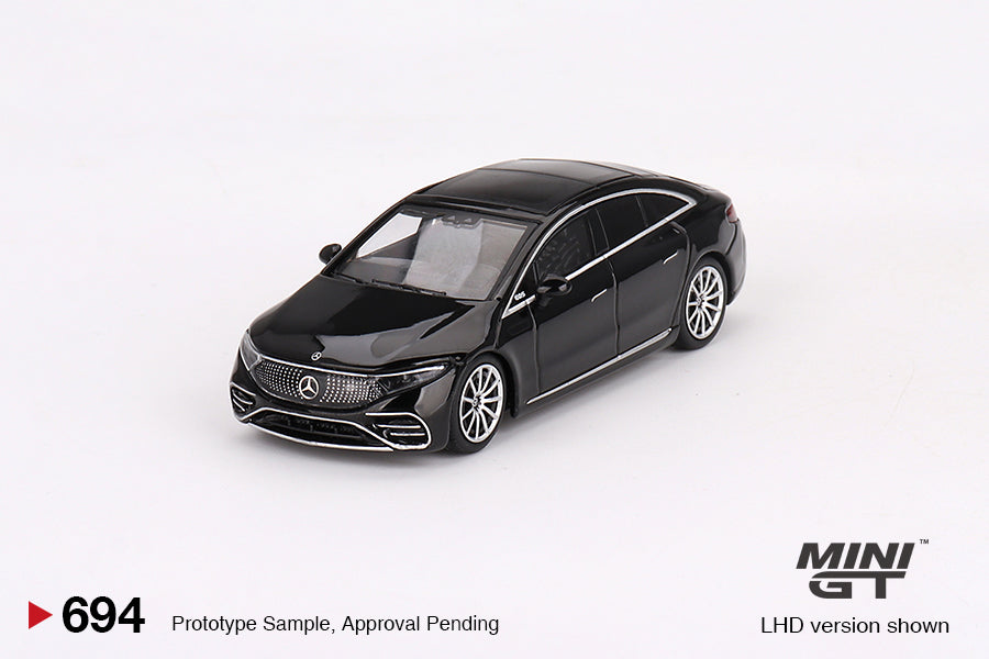 MINI GT #694 1/64 Mercedes-Benz EQS 580 4MATIC Black (RHD)