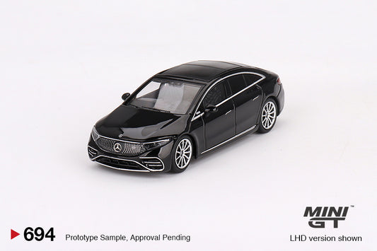 MINI GT #694 1/64 Mercedes-Benz EQS 580 4MATIC Black (RHD)