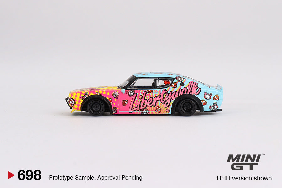 MINI GT #698 1/64 Nissan Skyline Kenmeri Liberty Walk LBWK KUMA ( RHD ) * RECALLED VERSION *