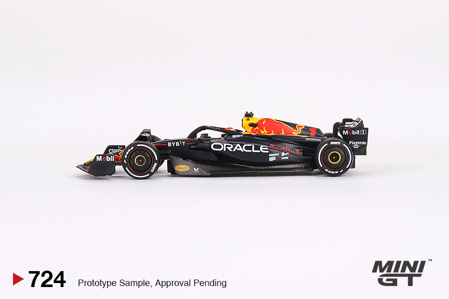 * PRE ORDER * MINI GT #724 1/64 Oracle Red Bull Racing RB19 #1 Max Verstappen 2023 F1 2023 Bahrain GP Winner