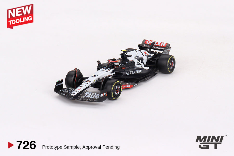 * PRE ORDER * MINI GT 1/64 #726 AlphaTauri AT04 #22 Yuki Tsunoda 2023 F1 2023 Australian GP