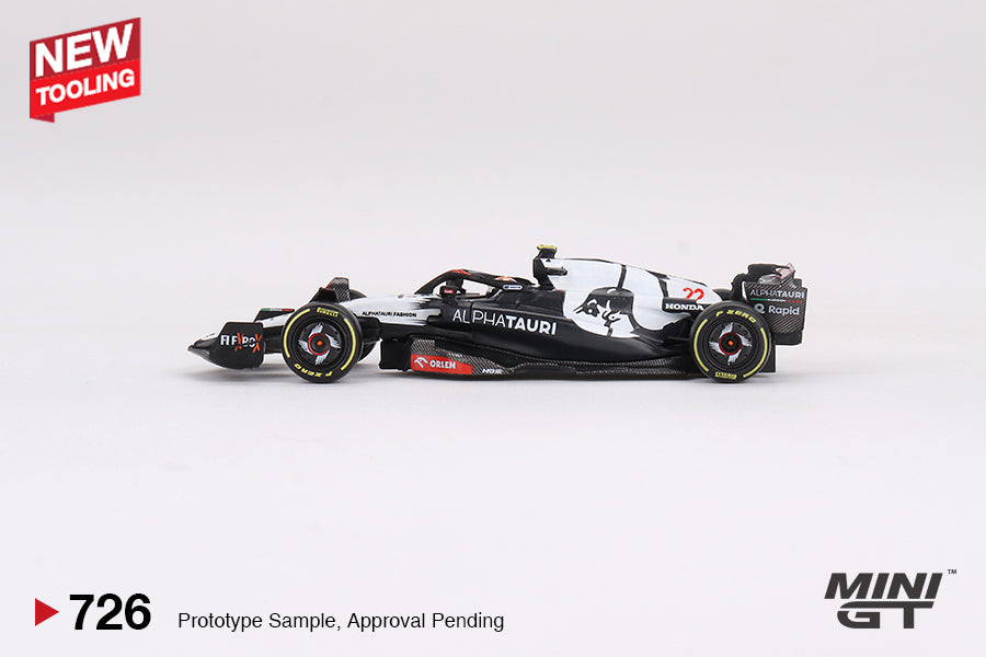 * PRE ORDER * MINI GT 1/64 #726 AlphaTauri AT04 #22 Yuki Tsunoda 2023 F1 2023 Australian GP