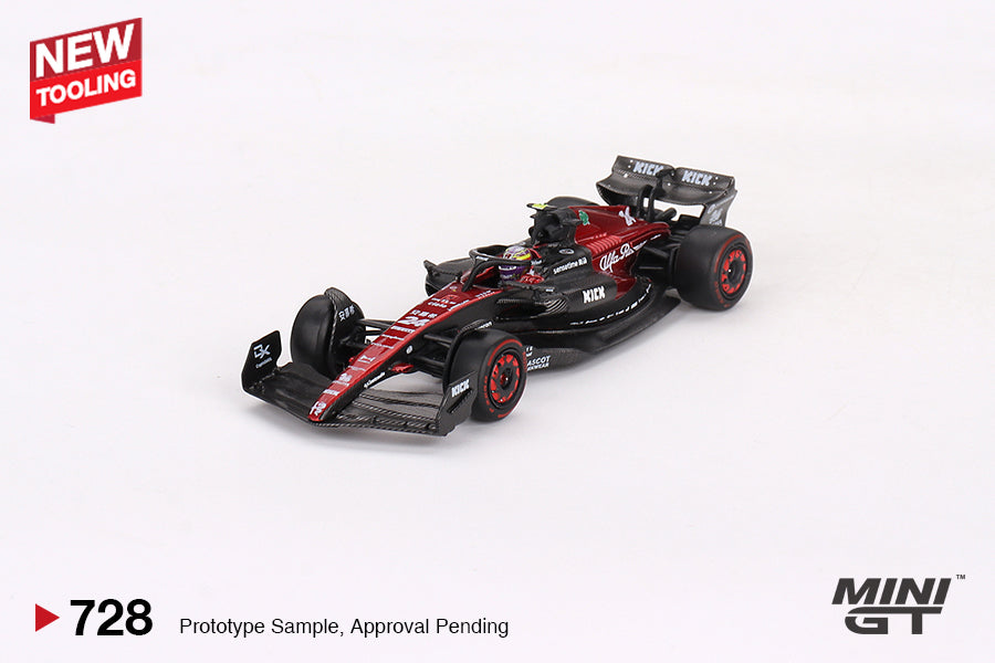 MINI GT 1/64 #728 Alfa Romeo C43 #24 Zhou Guanyu 2023 F1 2023 Australian GP