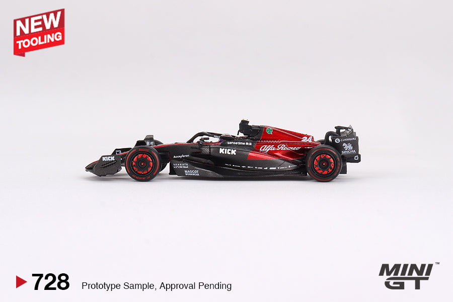 MINI GT 1/64 #728 Alfa Romeo C43 #24 Zhou Guanyu 2023 F1 2023 Australian GP